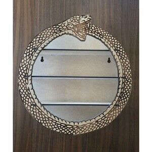 Ouroboros Wall Shelf Laser Cut Snake Shelf Unfinished